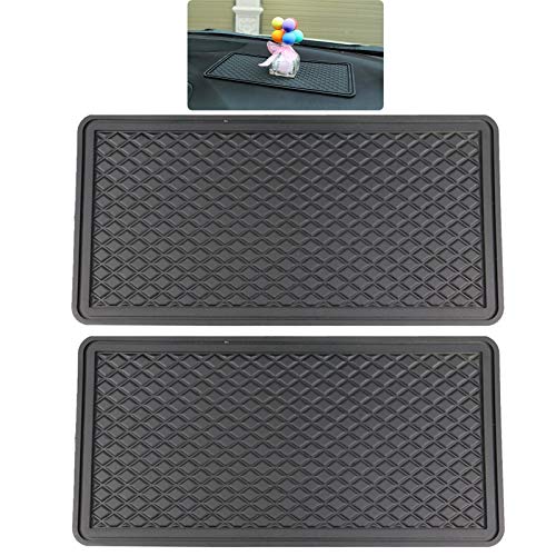 Hju Kleverige Anti-Slip Dashboard Antislipmat Auto Dashboard Klein Dashboard Auto Silicagel Dashboard Anti-Slip Mat Voor Mobiele Telefoon,Voor Mobiele Telefoons, Sleutels En Andere Apparatuur, 2 Stuks