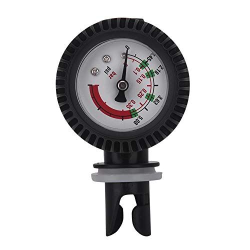 Keenso Kajak-barometer, nylon slangboot-luchtdrukmessen-barometer voor kajak-Floss zwart Roeien
