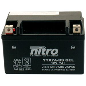 Nitro Accu  12V-6A YTX7A-BS Gel (China 4T scooter)