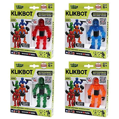 Zing KLIKBOT 4 Pack bevat alle 4 helden