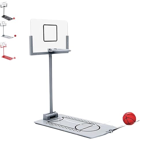 MYJIO Desktop Basketball Toy, Basketball Shooting Game Toy, Basketball Game, Creative Funny Desktop Miniature Basketball Game Toy,Desktop Table Basketball Games Set With Basketball Court (1PCS-Q)