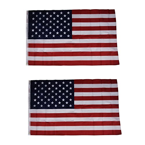CRAKES 2 x Amerikaanse vlag 150 × 90 cm (100% komt overeen met)