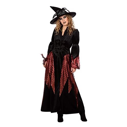 Wilbers & Wilbers Heksenkost? m heksen dames heksenjurk jurk zwart Halloween carnaval 52