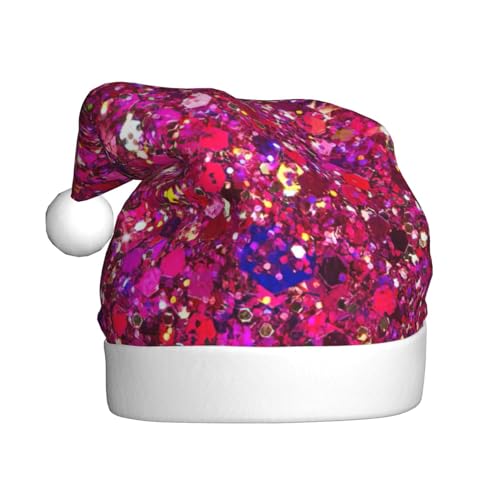 ENVEED Glitter Patroon Volwassen Pluche Kerst Hoed Seizoen Hoed Decoraties, Ideaal Voor Feestelijke Feestelijke Slijtage