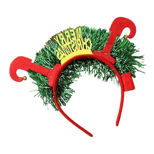 WWART kerst hoofddeksels, Kersthoofdband Feestelijke kerstboom Hertenhoornvorm Haarband Feest Vakantie Feest Hoofddeksels Feestelijke feesthoofdband Gloeiend, Feestartikelen voor de feestdagen (Kleur : E