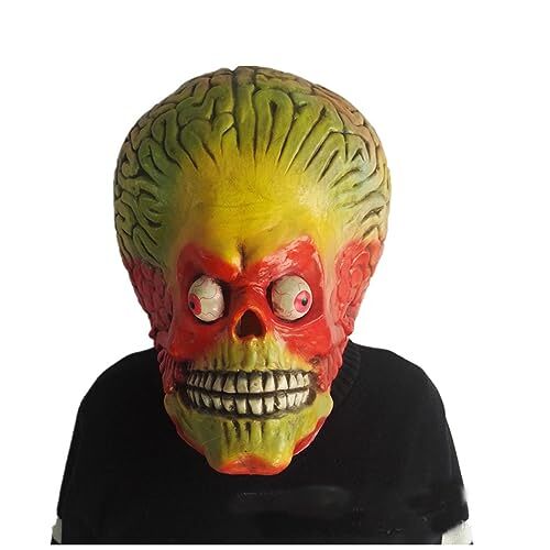 Hworks Mars Aanval Soldaat Mars Hoofddeksels Biochemische Zombie Demon Halloween Latex Masker