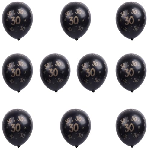 Verdant Touch Feestballon, 10 stuks, latexballon, verjaardagsfeest, bruiloft, verjaardag, feest, feest, feest, feest, decoratie, zwart, 30