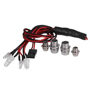 Dilwe RC Car LED Light, 4LEDs Headlight Taillight Light Kit for Remote Control Truck Car Accessory Parts