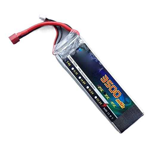 GroJos Rc Auto Batterij Afstandsbediening Boot 2 S, 3 S, 3500, 4500, 5200 6200 Mah Lithium-ion Batterijen Ma RC Bootaccessoires (Color : 3S 11.1V, Size : 3500mAh 35C)