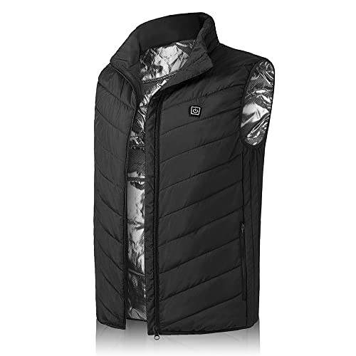 XYAN Verwarming vest winter warm jasje verwarmd vest USB Verwarmingsverwarmingsvest intelligente elektrische verwarmingsvest verwarming kleding Onmiddellijk warmte verwarmingsvest, unisex