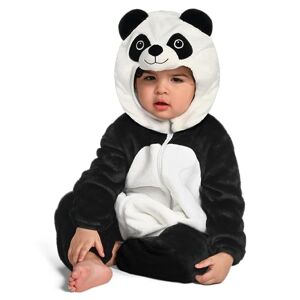 Spooktacular Creations Baby Unisex panda onesie kostuum dier eendelige pyjama rits romper met capuchon jumpsuit Halloween 18-24 maanden