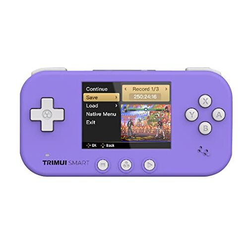 ASVIL TRIMUI SMART Handheld Game Console, 32G TF-kaart Draagbare Retro Video Game Console Ingebouwde 5.000 Games, 2,4 Inch IPS-scherm Retro Arcade Games Console Handheld