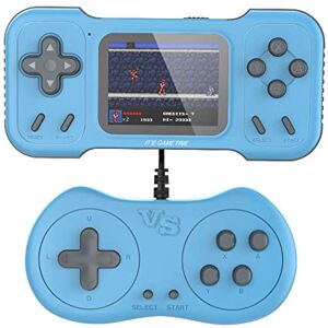 YTFSKFUI Handheld gameconsole, oplaadbare handheld gameconsoles ingebouwd in 500+ games, HD-scherm, handheld-spelconsoles, lang uithoudingsvermogen retro handheld gameconsole (dubbele versie, blauw)