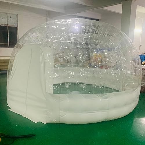 LAZULZ Dubbele PVC Duidelijke Opblaasbare Tent Opblaasbare Tent Bubble Outdoor Opblaasbare Tent Tent Opblaasbare Tent/Sphere Transparante Opblaasbare Tent/Partij Vrije Tijd 5M (Kleur: 4 m)