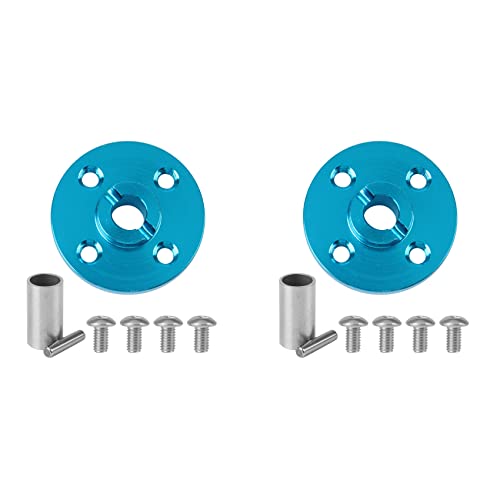 Vadillo 2 x snelheids-adapter voor snelheids combinatie, metaal, voor TT-02 TT02, 1/10 stuks, op afstand bestuurbare auto, blauw