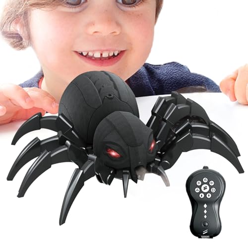 SCAUA Spider-robot met afstandsbediening, Spider-speelgoed met afstandsbediening, x-man met afstandsbediening,   Cool Lights afstandsbediening dier met realistische, volledig functionele radiobesturing