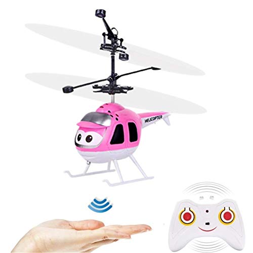 Guanan RC-helikopter, op afstand bestuurde helikopter met gyro en ledlicht, mini-helikopter voor kinderen, indoor vliegspeelgoed, kinderen vanaf 6 jaar