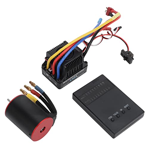 Weikeya Borstelloze ESC, Waterdicht Hoge Zuiverheid Koper CNC Gefreesd RC Auto Accessoires Hoge Frequentie Aandrijfsysteem voor Afstandsbediening Auto