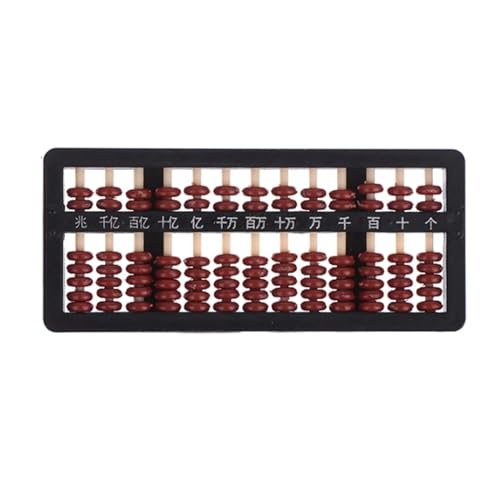 UYUME Een abacus Abacus, Wiskundeleermiddel, Chinese Abacus1pcs Poppenhuis Miniatuur Abacus Model Levende Scène Decor Speelgoed Fantasiespel Speelgoed Poppenhuis Schoolaccessoires (Color : Red a)