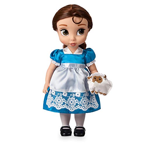 Disney officiële Belle, pop uit animatiefilmcollectie, Belle en het Beest, 39 cm, echt uitziend haar, outfit, schoenen, collector's item, pop is geschikt voor 3 jaar en ouder