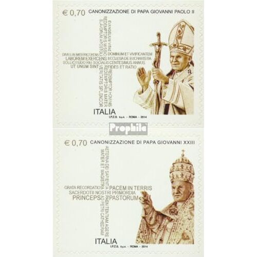 Prophila Collection Italië 3687-3688 (compleet.Kwestie.) 2014 Paus (Postzegels voor verzamelaars) Christendom
