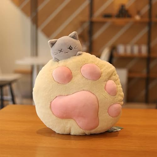 SaruEL Leuke kat poot kussens gevulde zitkussens voor stoel slaapbank decoratieve lichaam kussen decor home kawaii speelgoed kinderkamer decoratie 35cm e