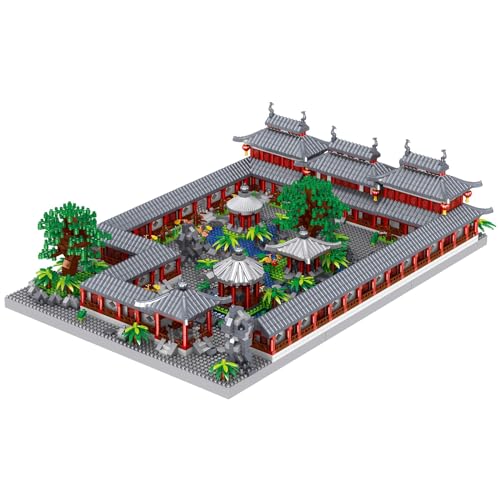 ArrGo Chinese Architectuur Micro Bouwstenen Set Creatieve Bouwset Speelgoed Humble Administrator's Garden Model voor Display 4708PCS Micro Mini Bricks