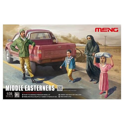 MENG "Model 1:35 Midden-Oosten in Straat" Cijfers (Multi-Colour)