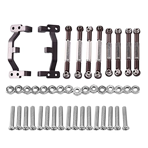 Greethga Voor B1 B-1 B14 B-14 B24 B-24 C14 1/16 RC Auto Onderdelen Upgrade Metalen Trekstang Stuurstang Trekstang Servo Staaf Trekstang Base, Titanium