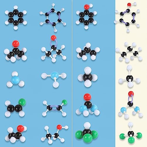 SCUDGOOD Chemie Moleculaire Model Kits Organische Chemie Model Kits Moleculaire Modellen Kits Met Atomen Bonds Voor Studenten Leraar Moleculaire Model Kits Studenten Wetenschap Speelgoed Organische Chemie