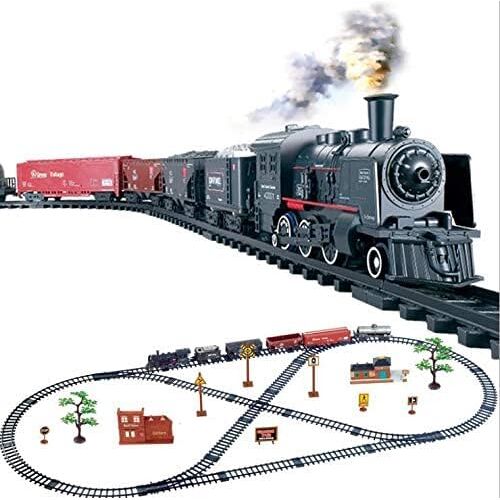 lflq Afstandsbediening Stoomtrein RC Treinen Model Kinderen Elektrische Spoorweg Treinen Speelgoed
