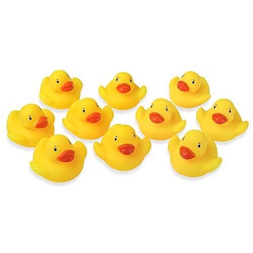 Schramm ® 10 pack badeendjes geel 5cm in netto badeendjes badeendjes badeendjes