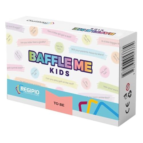 REGIPIO Educatief spel Engels voor kinderen Baffle Me to Be Engels leren kinderspel A1-A2 kaartspel kinderen Engels educatief spel Engels Spellen Engels basisschool