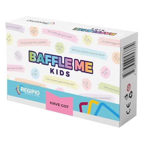 REGIPIO Educatief spel Engels voor kinderen Baffle Me Have Got Engels leren kinderspel A1-A2 kaartspel kinderen Engels educatief spel Engels Spellen Engels basisschool