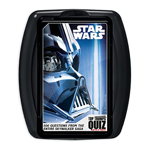 Top Trumps Star Wars Quiz Game, 500 vragen om je kennis en geheugen te testen van Leia, Han Solo, Kylo Ren tot Starfighters en The Phantom Menace, cadeau en speelgoed voor jongens en meisjes vanaf 8