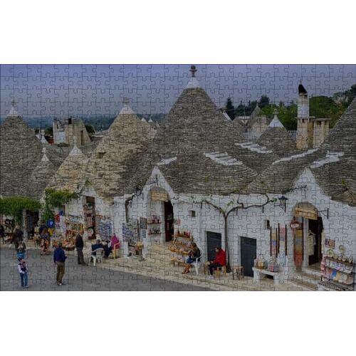 GUOHLOZ 500 Piece Jigsaw Puzzle for Adults & Kids Age 8 Years Up, Dak, Italië, Apulië, 52x38cm