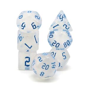 Vera's Arts & Dice Mystic Blue Polyset Dice   Dungeons and Dragons   Polyhedral & RPG Dice   D&D Dice