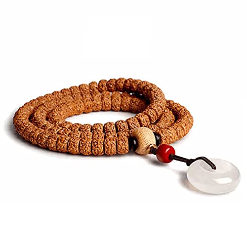CASOTA Bodhi kralen armband kleine Vajra Bodhi armband 108 bidparels, sierlijke Bodhi Dragon Scale patroon armband, yoga meditatie kralen armband, 10 x 8 mm