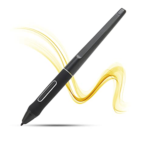 ciciglow Stylus Digitale Pen voor Aanraakschermen, Stylus Slim Potlood, PW507 Draagbare Grafische Tabletpen 8192 Niveau Hoge Gevoeligheid Digitale Tablet-stylus Zwart voor HUION-tablet Kamvas Pro 12/13/16/Kamv