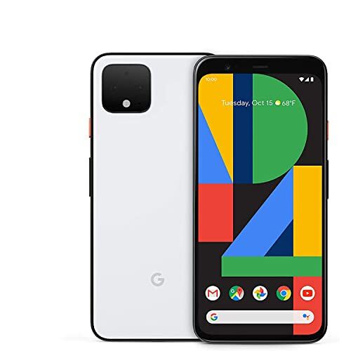 Google Pixel 4 64 GB mobiele telefoon, wit, Clearly White, Android 10