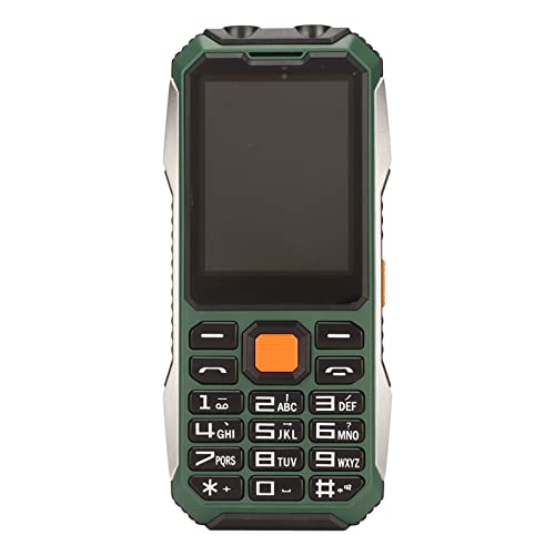 Tosuny 2G Senioren Mobiele Telefoon, Grote Knop Dual SIM Mobiele Telefoon, 2,4 Inch HD-scherm 6800 MAh Lange Batterijduur, Ontgrendelde Mobiele Telefoon voor Senioren (Groente)