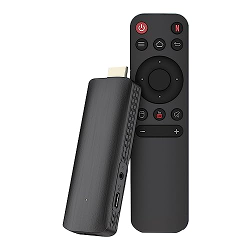 Tassety Zwart TV Stick Plastic TV Stick Android TV HDR Set Top OS 4K BT5.0 WiFi 6 2.4/5.8G Android 10 Smart Sticks Android Media Player