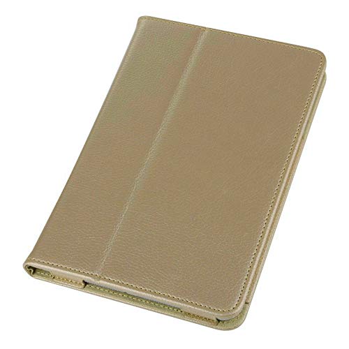 Tech-H-Online Folio Cover Lederen Flip Stand Case Voor Apple iPad 10.2 9e/8e/7e Generatie (2021/2020/2019) en voor Apple iPad Pro 10.5 (2017) en voor Apple iPad Air 3 (2019) (goud)