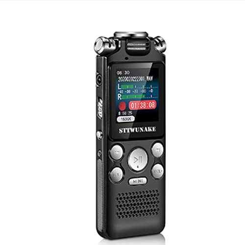 thinS Voicerecorder Opname Geactiveerd Audio Geluid Digitaal Professioneel Dictafoon USB PCM 1536Kbps(8GB)