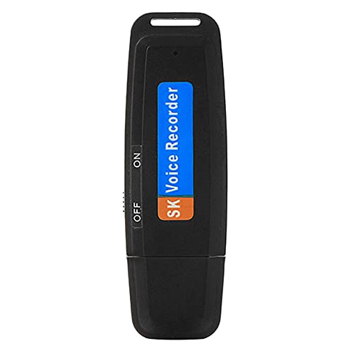 Darmlly draagbare oplaadbare U-schijf USB digitale audio spraakrecorder mini dictafoon geactiveerde recorder-zwart