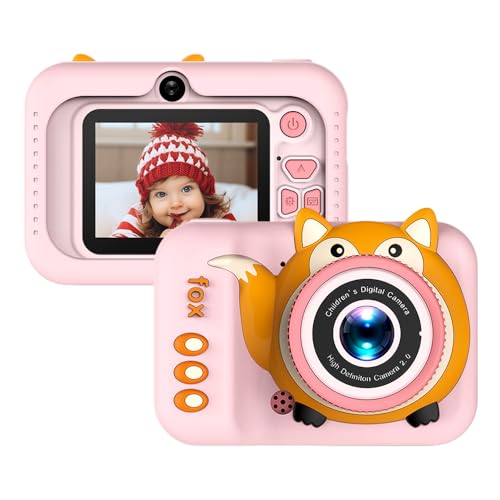 Andoer Kindercamera, 720p digitale camera voor kinderen, 20 MP 2,0 inch scherm, kinderselfiecamera met 4 x digitale zoom, digitale camera fototoestel voor kinderen van 3 tot 12 jaar