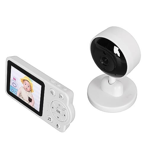 DAUZ Babyfoon 2.4G WiFi HD Video Babyfoon Nachtzicht Lange Afstand 2,8 Inch Scherm voor Thuis (EU-stekker)