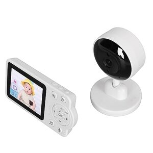 LJCM HD-video-babyfoon, Nachtzicht Tweerichtingsgesprek-babyfoon 100-240V 2,8-inch Scherm Groot Bereik voor Camera voor Thuis (EU-stekker)