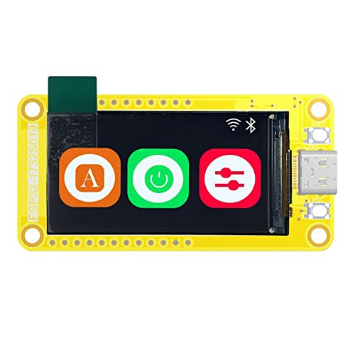 Whisskly ESP32-S3 ontwikkelingskaart accessoiresets met display 1,9 inch TFT-module 170 x 320 WiFi + BT HMI 8 m PSRAM 16 m Flash LVGL