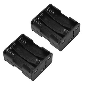 750014253 Zunedhys 2X Double Side 6 x 1.5 V AA Batterij Houder Case Box Zwart